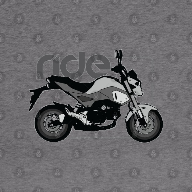 Ride grom bw by NighOnJoy